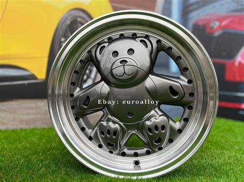 4 x 15 Inch 4x100 Teddy Bear Style Grey JDM Wheels: Fits For Honda Volkswagen | eBay UK