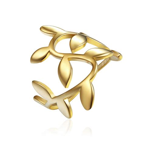 RUVEE Stainless Steel Creepy Climber Gold Plated Alloy Ring for Women ...