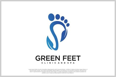 Reflexology logo design with podiatry and foot clinic unique concept ...