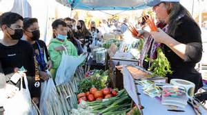 Photos: Farmers market comes to John Glenn Middle School in Indio