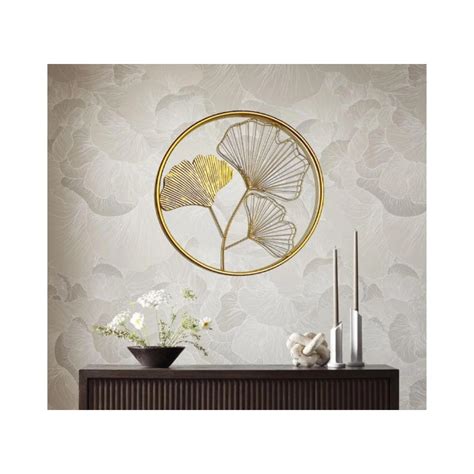 Buy DSH CRAFTING YOUR CURIOSITY Metal Round Shaped Beautiful Leaf Wall ...