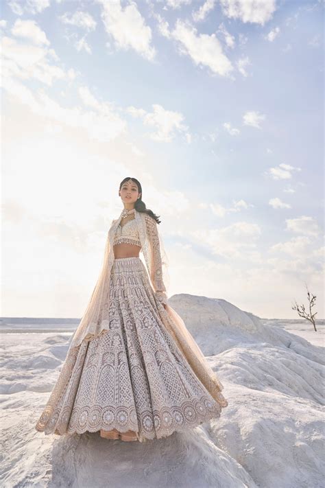 Nude Cream Dori Lehenga Set | Indian bridal dress, Lehenga, Bridal wear