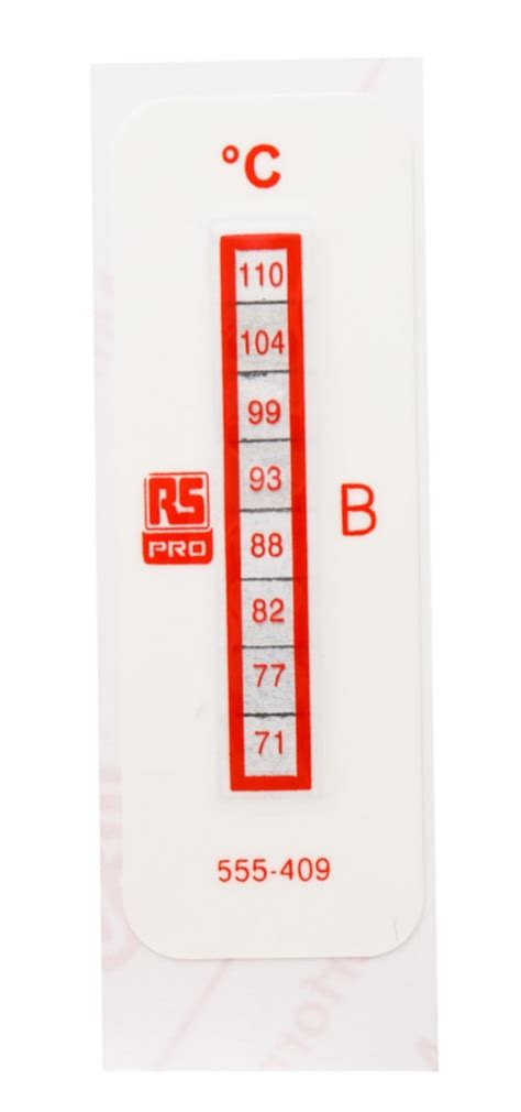 RS PRO | RS PRO Non-Reversible Temperature Sensitive Label, 71°C to 110 ...