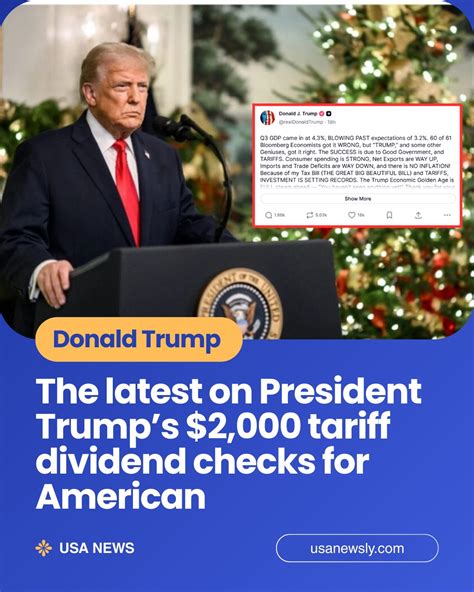 Esto - The latest on President Trump’s $2,000 tariff dividend checks ...
