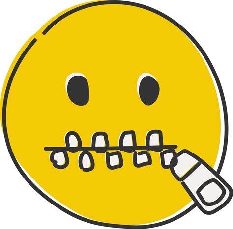 Mouth Zip Emoji at Amy Beasley blog