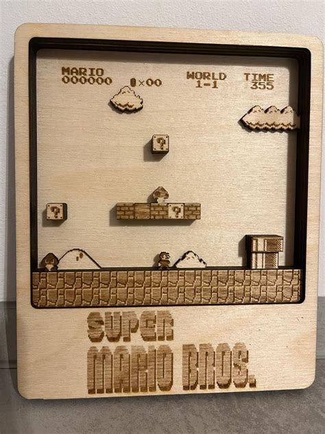 Super Mario Bros. Layered : r/lasercutting
