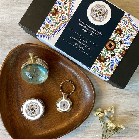 Gift Pack – Pill Box, Key Ring And Paper Weight - Amer Fort – Baro Market