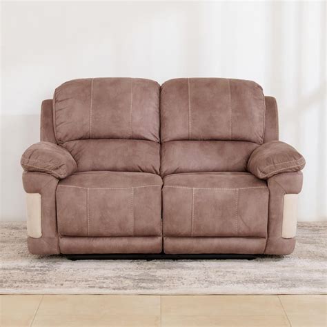 Buy (Refurbished) Dawson Polyester 2-Seater Recliner - Beige from Home ...