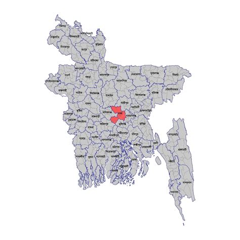 Bangladesh district map editable vector map bangla national map ...