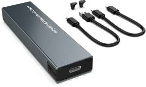 microware M.2 NGFF/NVMe SATA SSD Hard Drive Enclosure USB Converter ...