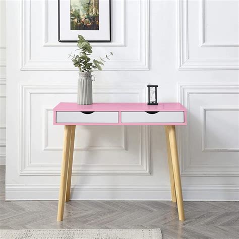 Online Decor Shoppee Wooden Home Office Table Desk or Console Table ...