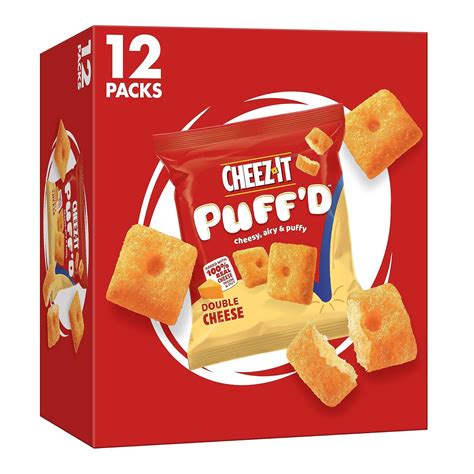Amazon.com : Cheez-It Puff'd Cheesy Baked Snacks, Puffed Snack Crackers ...