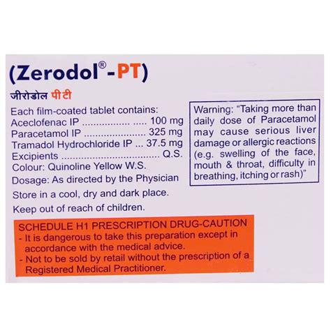 Zerodol PT Tablet 10's Price, Uses, Side Effects, Composition - Apollo ...