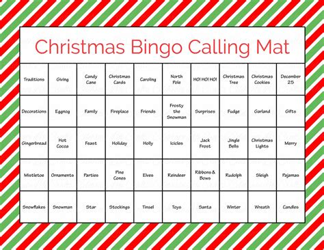 Free Printable Christmas Bingo Games