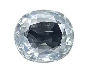 SIDHI VINAYAK STONE 5.35 Carat 5.85 Ratti Precious Earthmine सफ़ेद ...