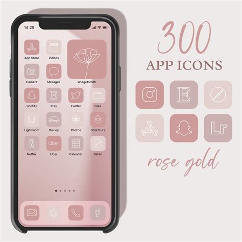 300 App Icons Ios 14, Ios Icon Set, iPhone Icon Aesthetic, Custom App ...