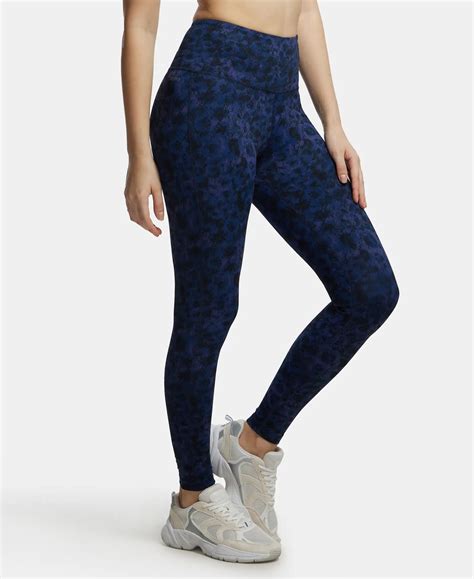 Buy Microfiber Elastane Performance 7/8th Leggings with Broadwaistband ...