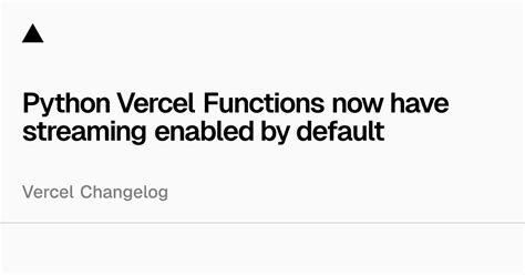 Image result for Vercel Depky Python Program