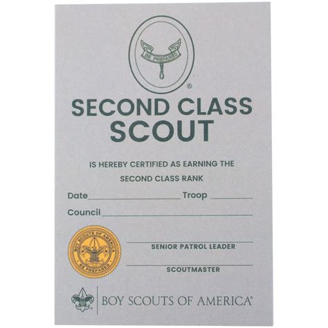 Second Class Rank