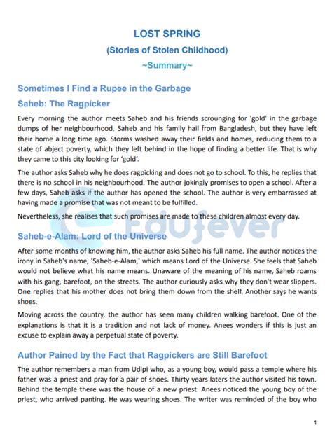 CBSE Class 12 English Chapter Lost Spring 的图像结果