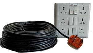 Buy HUMMILLER 16 AMP 2 Power Plug Socket 6AMP 4 Plug Socket (ONE ...