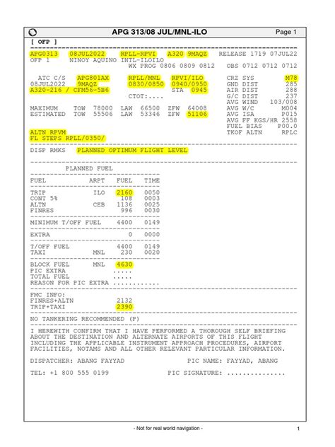 Simbrief Dispatch Tutorial 的图像结果