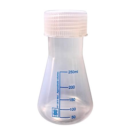 AANIJ® 250 ml Plastic Transparent Conical Flask with Stopper Reusable ...