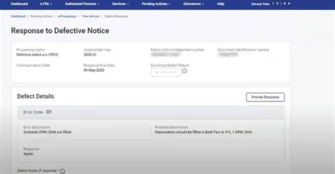 How to Respond to a Defective Return Notice?139-(9)