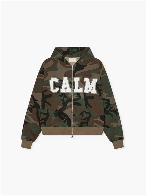 RHINESTONE CAMO HOODIE – calm.