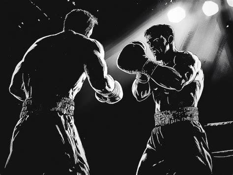 Boxing Match Back View Shot 的图像结果