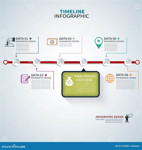 Timeline Template Infographic Stock Vector - Illustration of infographic, layout: 41172340