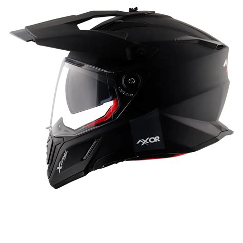 AXOR X-CROSS DUAL VISOR SOLID HELMET (Dull Black)