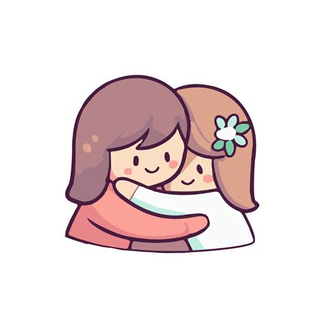 Hug Clip Art Outline Family Clip Art Mutter: Stock Vektorgrafik