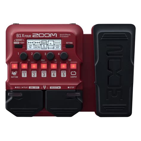 Zoom B1X FOUR Bass Multi-Effects Pedal at Gear4music