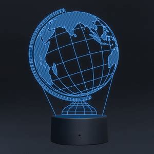 StarLaser Earth Globe 3D Illusion Night lamp for Kids Bedroom and Home ...