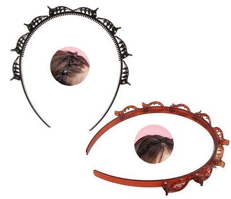 Nicesales Twist Hairband 2 Pcs Trunk Plastic Hair Band, Hairstyle Braid ...