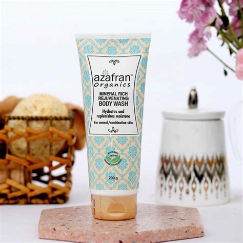 Buy AZAFRAN ORGANIC MINERAL RICH REJUVENATING BODY WASH -100GM Online ...