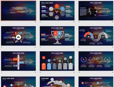 High-Tech PowerPoint Template 的图像结果