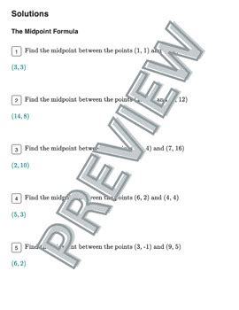 Midpoint Formula Between Two Points Solved Problems 的图像结果