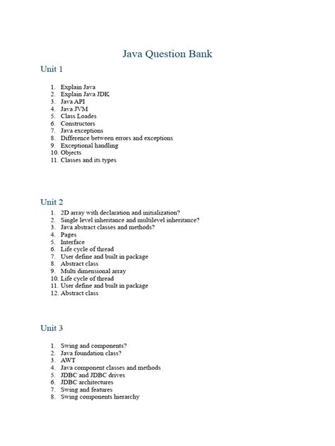 Image result for Java Question and Answer PDF