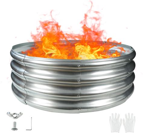 Amazon.com : 32 Inches Diameter Camp Fire Ring Pit, Large Round ...
