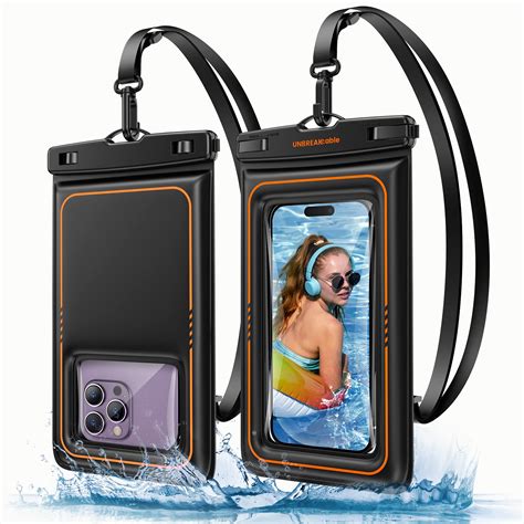 UNBREAKcable Floating Waterproof Phone Pouch 2 Pack, IPX8 Waterproof ...