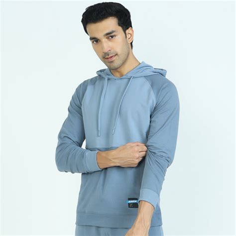 Quest French Terry Cotton Hoodies Ice Blue – XYXX Apparels