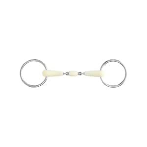 Happy Mouth Double Jointed Loose Ring Snaffle Bit - Color:None Size:5 ...
