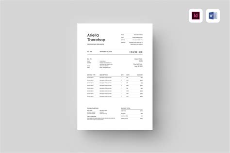 Image result for Creating an Invoice in InDesign