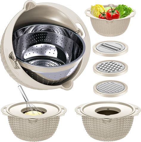 Amazon.com: Balavina 4-1 Colander with Bowl Set - Rotatable Strainers ...