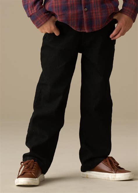 Angel & Rocket Boys Black Solid Trousers