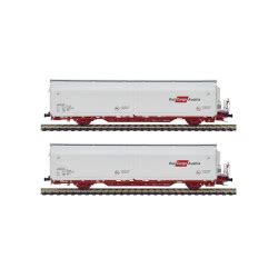 Mabar - Set de dos vagones Hbbills-uy, Rail Cargo, OBB, matrículas 008/ ...
