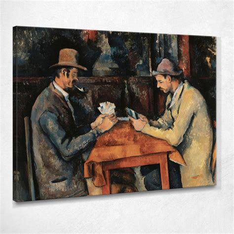 The Card Players Paul Cézanne ภาพพิมพ์บนผ้าใบแคนวาส