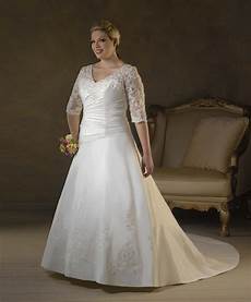 Cheap Wedding Dresses Size 4 by Plus Size 3 4 Lace Sleeves Wedding Dress Gown Cheap Wedding Dresses Size 4